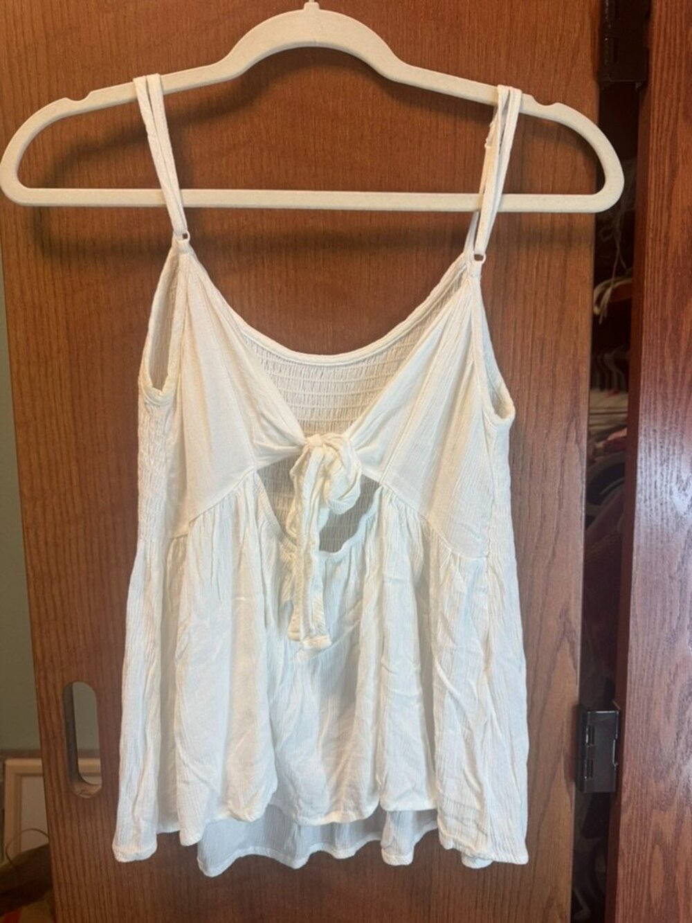 White tie detail tank top